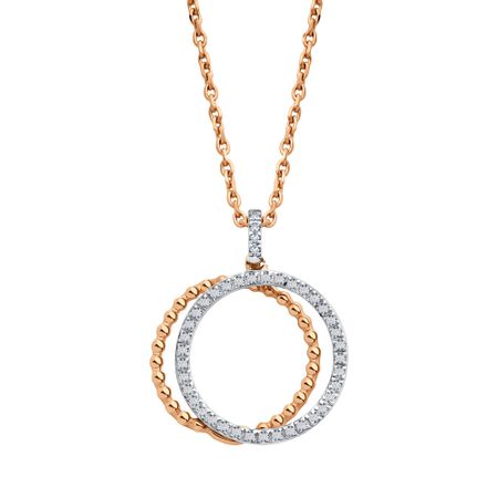 Золотое колье с бриллиантами и родированием 54990₽