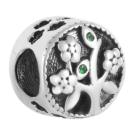 Подвеска-шарм из серебра с фианитами 690₽