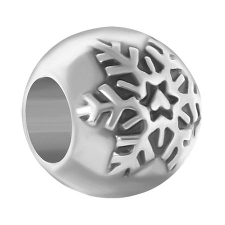 Подвеска-шарм Снежинка из серебра 490₽