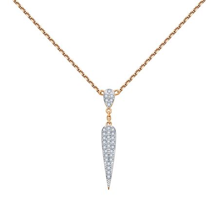 Золотое колье с бриллиантами и родированием 49990₽