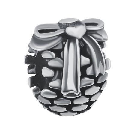 Серебряный шарм Шишка с чернением 990₽