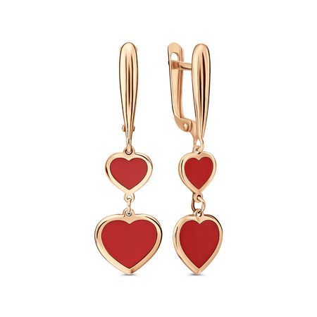 Серебряные серьги с эмалью 1190₽