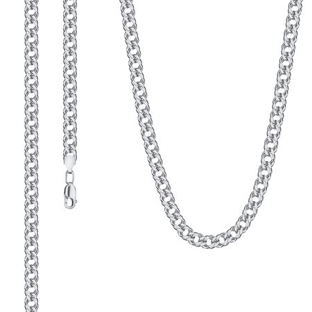 Серебряная цепь с алмазной гранью 8990₽