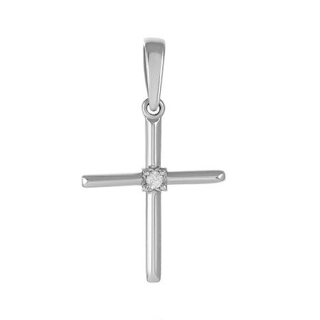 Золотая подвеска Крест с фианитом 9490₽