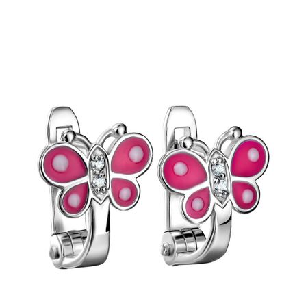 Серьги из серебра с эмалью и фианитами 990₽