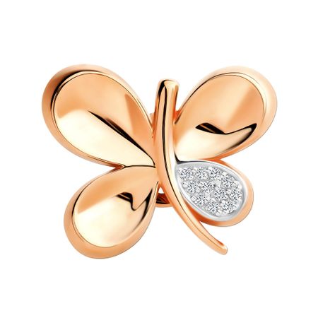 Золотая брошь с фианитами 42130₽