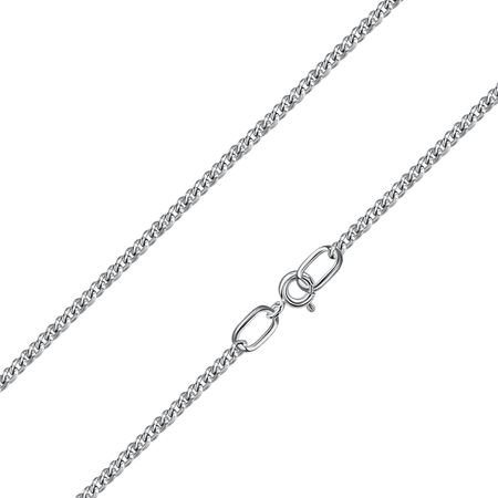 Серебряная цепочка Панцирь с алмазной гранью и родированием 2490₽