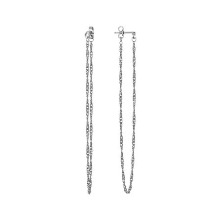 Серебряные серьги с родированием 2490₽