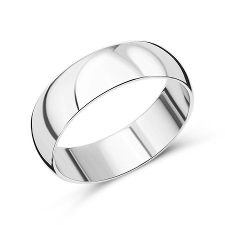 Серебряное обручальное кольцо 580₽