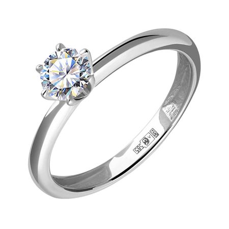 Золотое кольцо с бриллиантом 319990₽