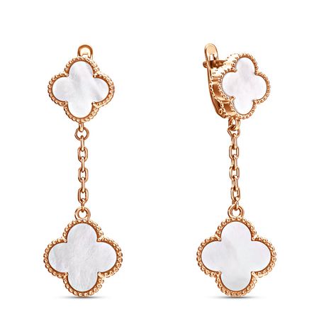 Серебряные серьги с перламутром и позолотой 5990₽