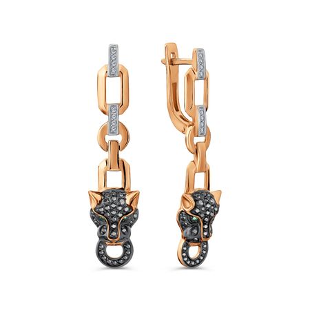 Золотые серьги с изумрудами и бриллиантами 207990₽