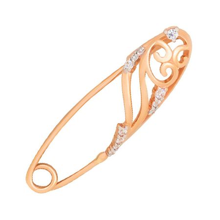 Золотая булавка с фианитами 30050₽