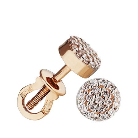 Серьги-пусеты TALANT из золота с фианитами 29990₽