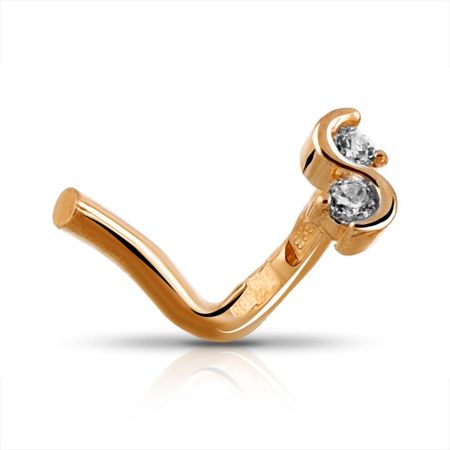 Пирсинг из золота с фианитом 2990₽