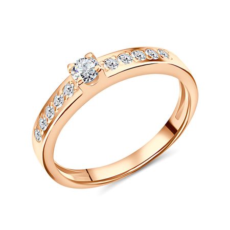 Кольцо из серебра с фианитами 1490₽