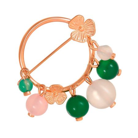 Брошь из серебра с агатами 2260₽