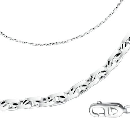 Серебряная цепочка Якорь с родированием 3990₽