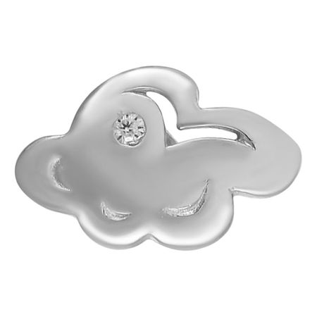 Серьга-пусета из серебра с фианитом 249₽