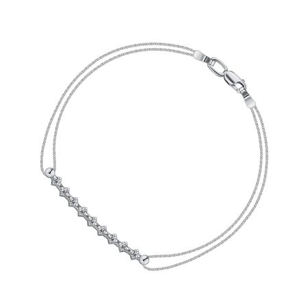 Золотой браслет с бриллиантами и родированием 127990₽