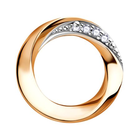 Золотая подвеска с фианитами 13990₽