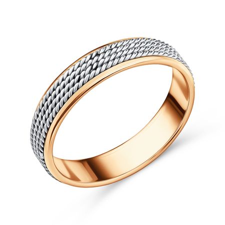 Золотое обручальное кольцо косы 5 мм 113220₽