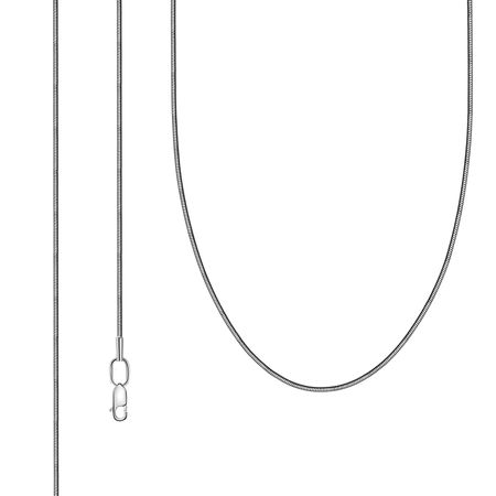 Серебряная цепочка Снейк с родированием 5090₽