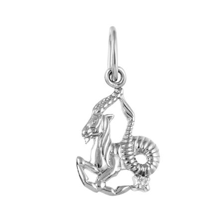 Серебряная подвеска с фианитами со знаком зодиака Козерог 249₽