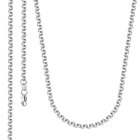 Золотая цепочка Ролло с алмазной гранью и родированием 153250₽