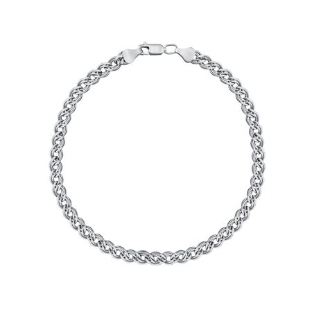 Серебряный полновесный браслет Нонна с алмазной гранью 2040₽