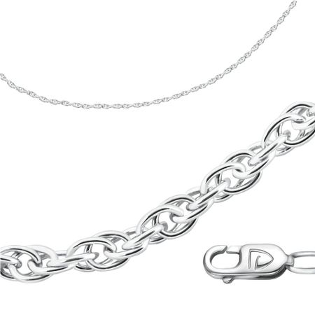 Серебряная цепочка Корда с родированием 1690₽