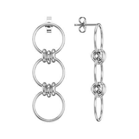 Серебряные серьги с родированием 3990₽