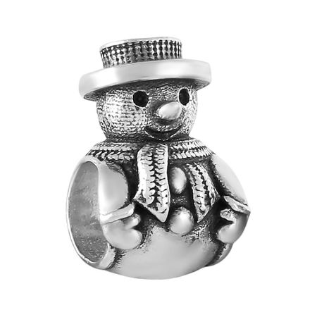 Подвеска-шарм Снеговик из серебра 590₽