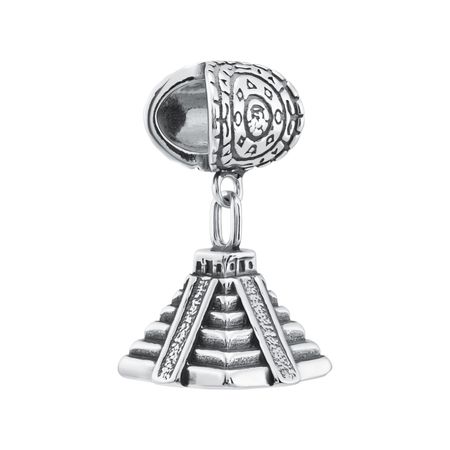 Серебряный шарм Пирамида Майя с чернением 990₽