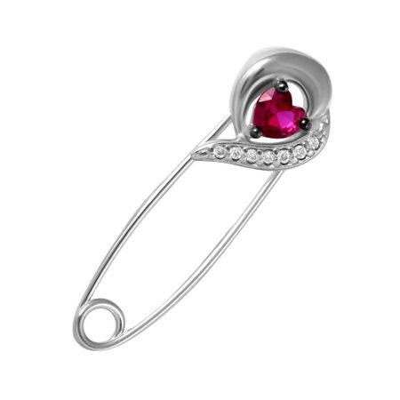 Брошь-булавка SOKOLOV из серебра с фианитами 990₽