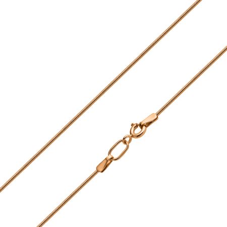 Серебряная цепочка Снейк с позолотой и алмазной гранью 690₽