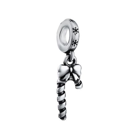 Серебряный шарм Новогодний леденец с чернением 249₽