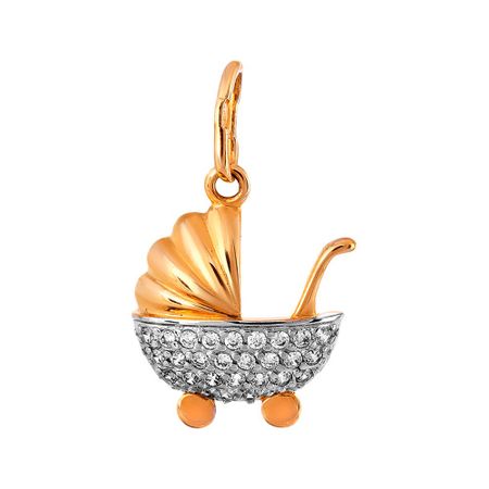 Золотая подвеска с фианитами 17990₽