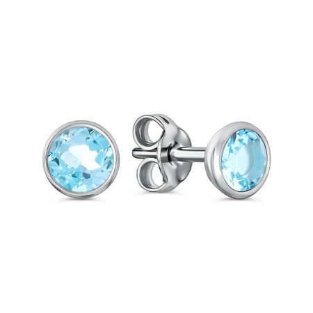 Серебряные серьги с ювелирными кристаллами 1190₽