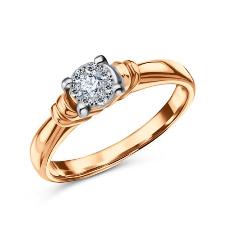 Золотое кольцо с бриллиантами 41990₽