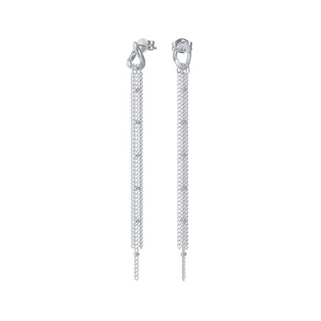 Серебряные серьги с родированием 2990₽