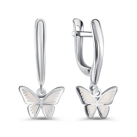 Серебряные серьги с эмалью 1590₽