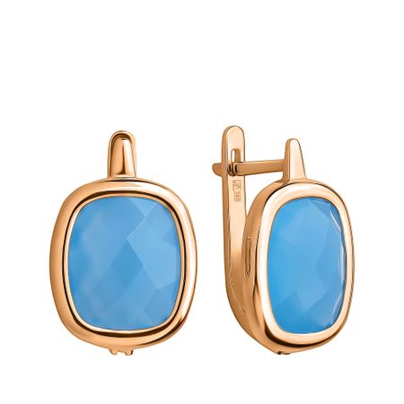 Золотые серьги с агатами 83990₽