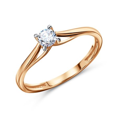 Золотое кольцо с бриллиантом 69990₽