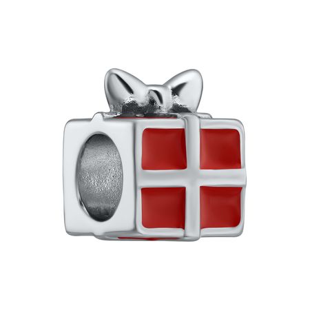 Серебряный шарм Подарок с эмалью 910₽