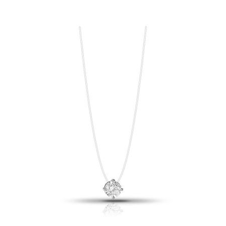 Серебряное колье на леске с фианитом SWAROVSKI 990₽