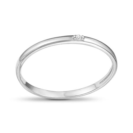 Кольцо из серебра с бриллиантом 690₽
