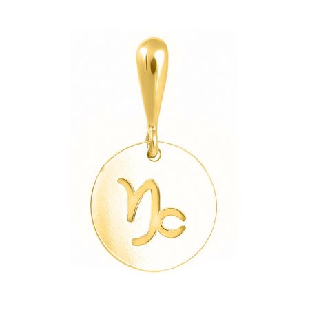 Серебряная подвеска с позолотой со знаком зодиака Козерог 980₽