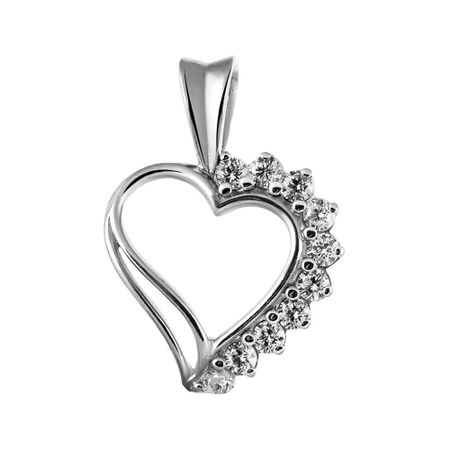 Подвеска SOKOLOV Сердце из серебра с фианитами 890₽