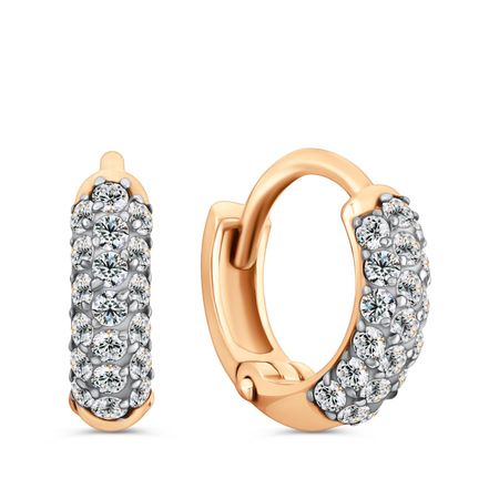 Золотые серьги с фианитами 28990₽